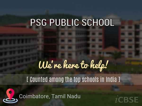 PSG Public School, Avanashi Road