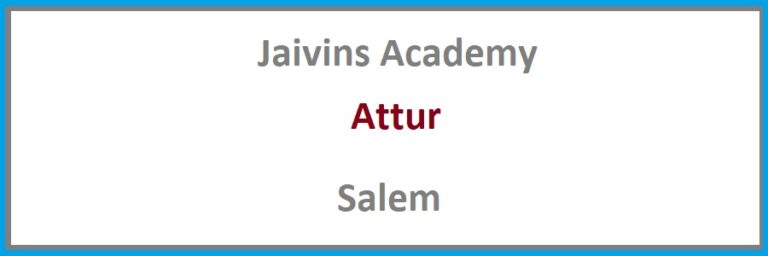 Jaivins Academy, Ammampalayam Attur